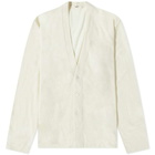 Barena Men's Button Down Cardigan in Ecru