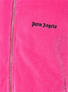 PALM ANGELS Velvet Cotton Blend Track Jacket