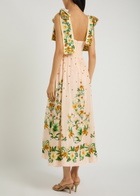 Farm Rio Botanical Beauty Floral Cotton-blend Midi Dress Pink