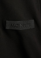Moncler Logo-embroidered Piqué Cotton Polo Shirt Black