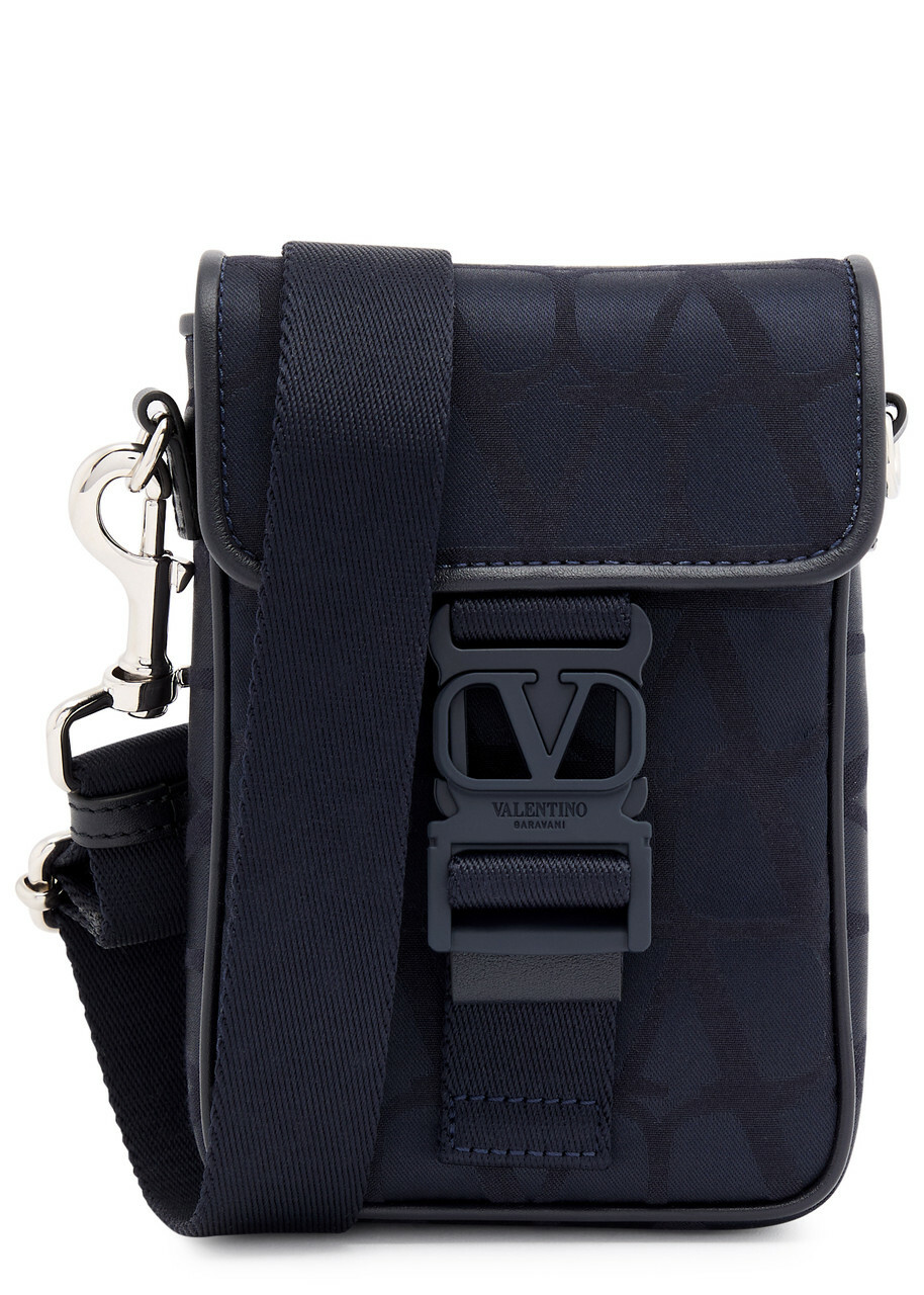Valentino Toile Iconographe Logo Satin Cross-body bag - Blue - One Size