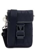 Valentino Toile Iconographe Logo Satin Cross-body bag - Blue - One Size