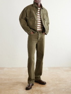 MANAAKI - Pita Straight-Leg Garment-Dyed Jeans - Green