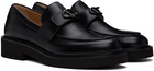 Valentino Garavani Black VLogo Locker Calfskin Loafers