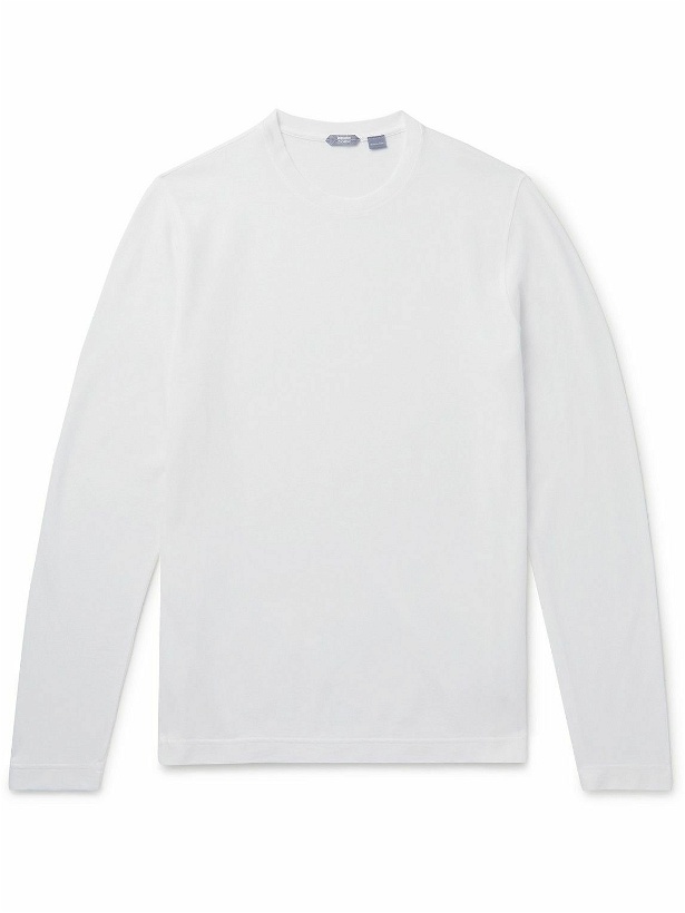 Photo: Incotex - Slim-Fit Cotton-Jersey T-Shirt - White
