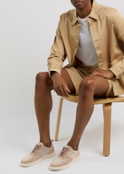 Aurélien Bayside Panelled Canvas Sneakers Beige