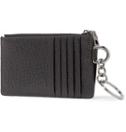 Dolce & Gabbana - Logo-Appliquéd Full-Grain Leather Zipped Cardholder - Black