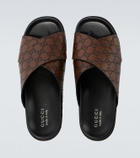Gucci GG leather slides