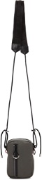 Moncler Grey Nylon Messenger Bag