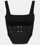 Dion Lee Workwear cotton corset top