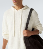 Commas Knitted cotton hoodie