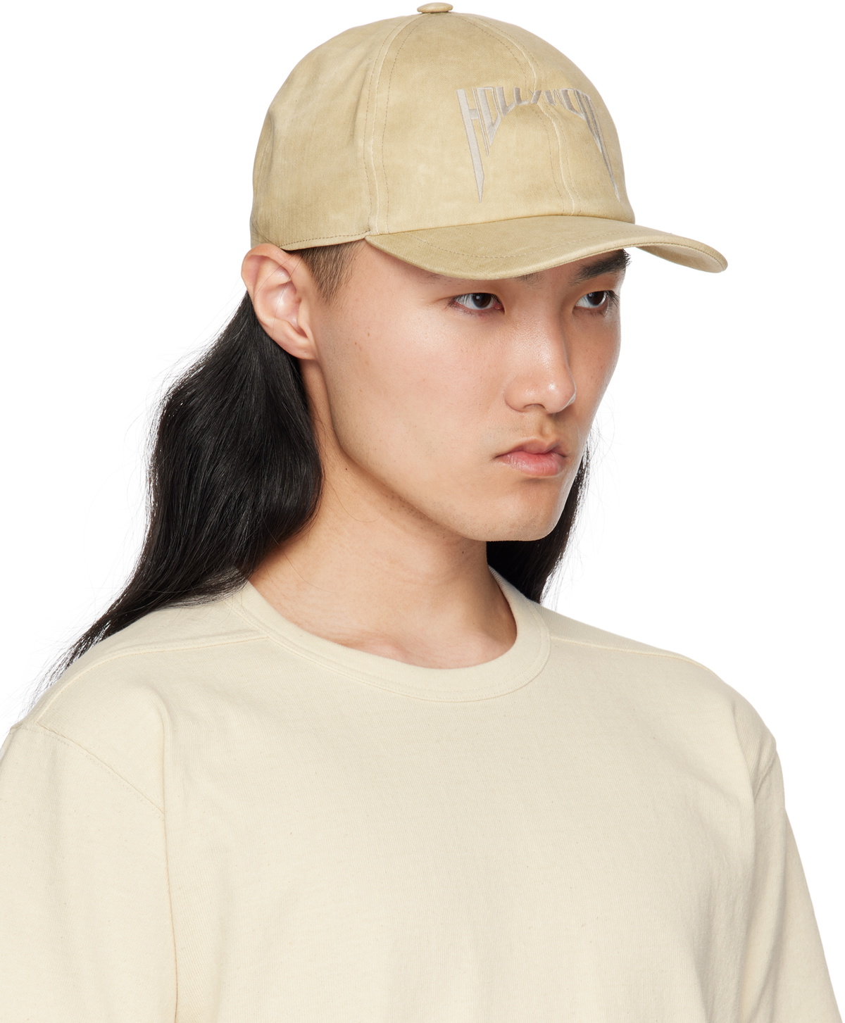 Rick Owens DRKSHDW Beige 'Hollywood' Baseball Cap