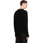 Yohji Yamamoto Black Rib Knit Crewneck Sweater