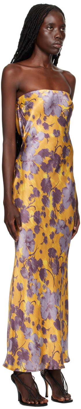 bec and bridge yellow and brown dress Bec & Bridge Agathe Diamond Cut Out Maxi Dress main image 0