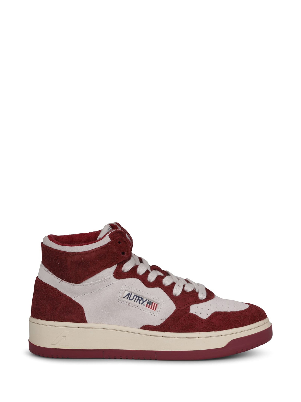 Autry Medalist Mid Sneakers In Hair-effect Suede Autry