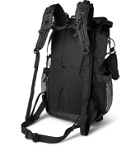 And Wander - Logo-Print X-Pac Shell and Mesh Backpack - Black