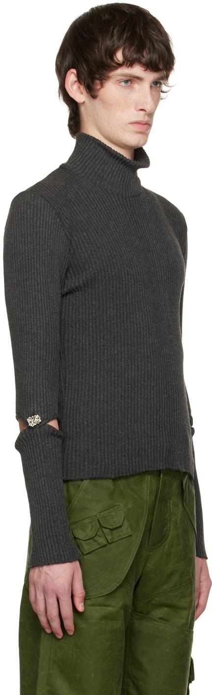 Solitude Studios Gray Detached Turtleneck