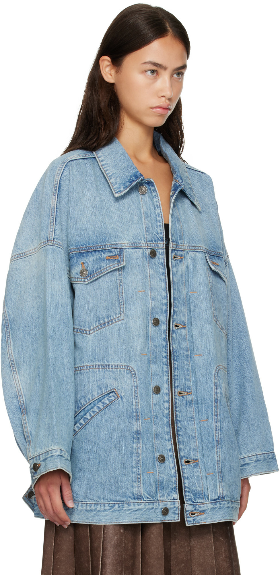 Diesel Blue Oversized Workwear Denim Jacket