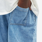 Acne Studios Men's Rudent Soft Denim Shorts in Indigo Blue