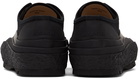 Jil Sander Black Canvas Low-Top Sneakers