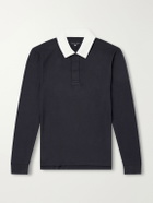 Rag & Bone - Cotton-Piqué Polo Shirt - Black