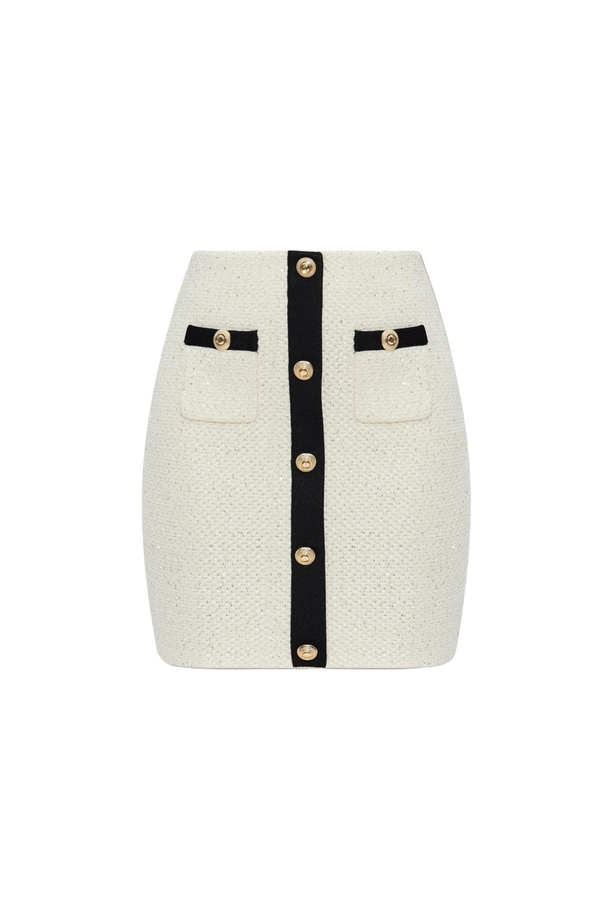 ミニスカート Self-Portrait White Crochet Knit Mini Skirt White Crochet Skirt – self-portrait-EU