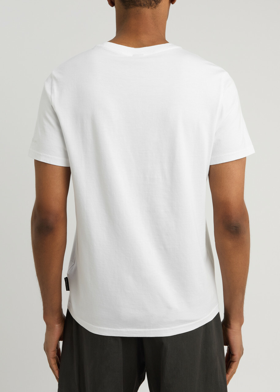 Moose Knuckles Satellite Logo Cotton T-shirt White
