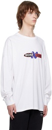Martine Rose White Graphic Long Sleeve T-Shirt