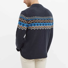 NN07 Men's Stein Fair Isle Crew Knit in Grey