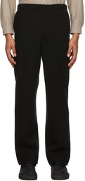 AURALEE Black Wool Jersey Trousers