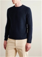 Boglioli - Brushed Wool and Cashmere-Blend Sweater - Blue