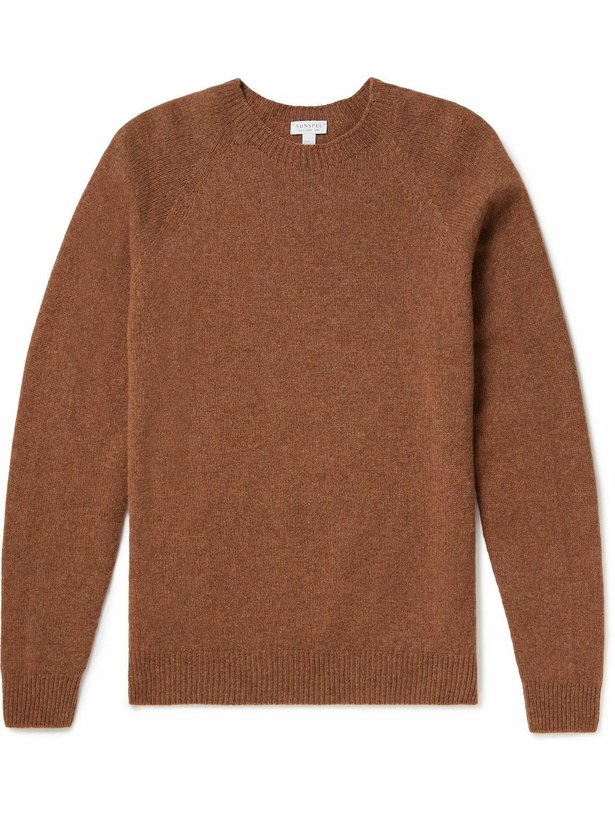 Photo: Sunspel - Wool Sweater - Brown