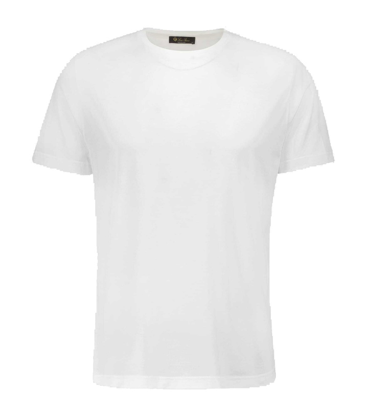 Photo: Loro Piana - Silk and cotton-blend T-shirt