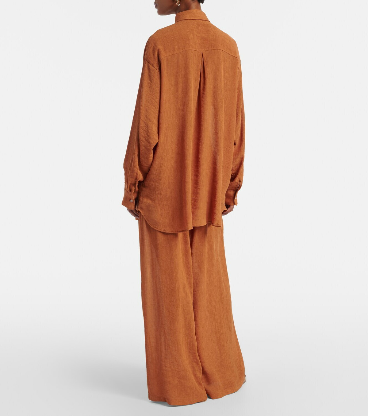 Jade Swim Mika seersucker wide-leg pants