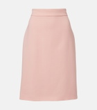 Valentino Virgin wool crêpe midi skirt