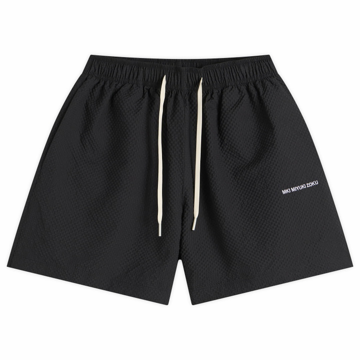 Photo: MKI Men's Presented by END. Seersucker Shorts in Black