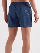 Canali - Straight-Leg Short-Length Swim Shorts - Blue