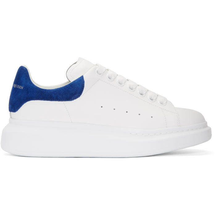 Photo: Alexander McQueen White and Blue Oversized Sneakers