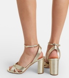 Aquazzura Very Sundance metallic leather sandals