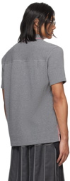 Thom Browne Gray Textured Polo