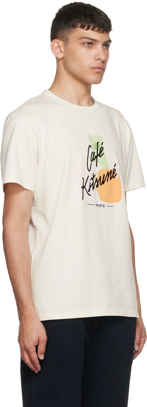 Maison Kitsuné Off-White 'Café Kitsuné' T-Shirt Maison Kitsune