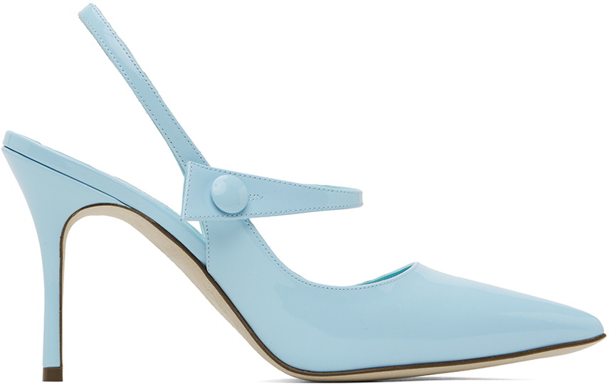 Manolo Blahnik Blue Didion Heels Manolo Blahnik