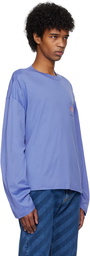 Marni Blue Logo Patch Long Sleeve T-shirt