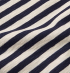 Folk - Striped Slub Cotton-Jersey T-Shirt - Men - Blue