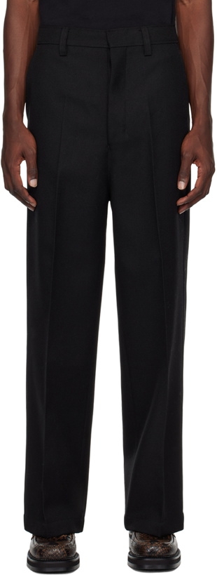 Photo: AMI Paris Black Large Fit Trousers