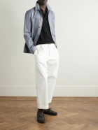 Frescobol Carioca - Belford Herringbone Cotton and Cashmere-Blend Jacket - Blue