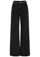 3.1 Phillip Lim Belted Wide-leg Jeans Black
