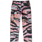 ERL Camo Cargo Pant in Pink Rave Camo