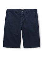 Kiton - Straight-Leg Stretch-Cotton Shorts - Blue