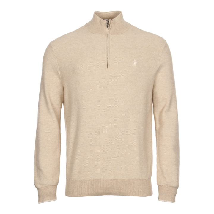 Photo: Half Zip Sweater - Dune Tan